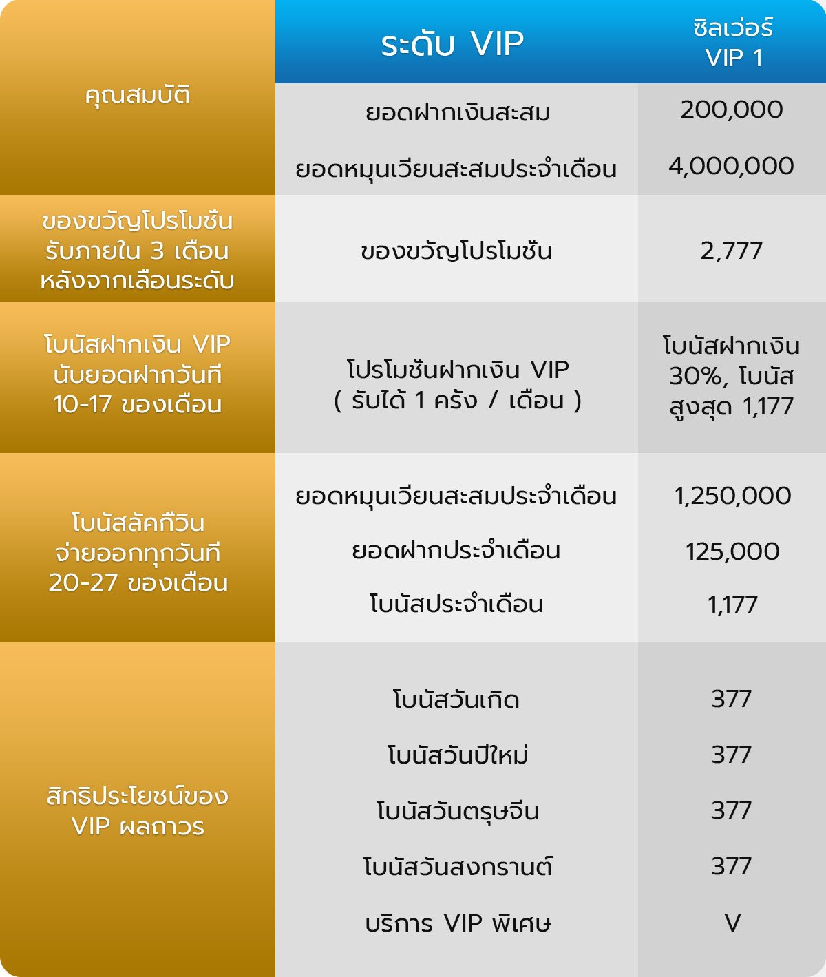 ซิลเว่อร์ VIP 1